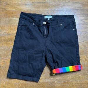 PRIDE BUNNY rainbow cuffed pants